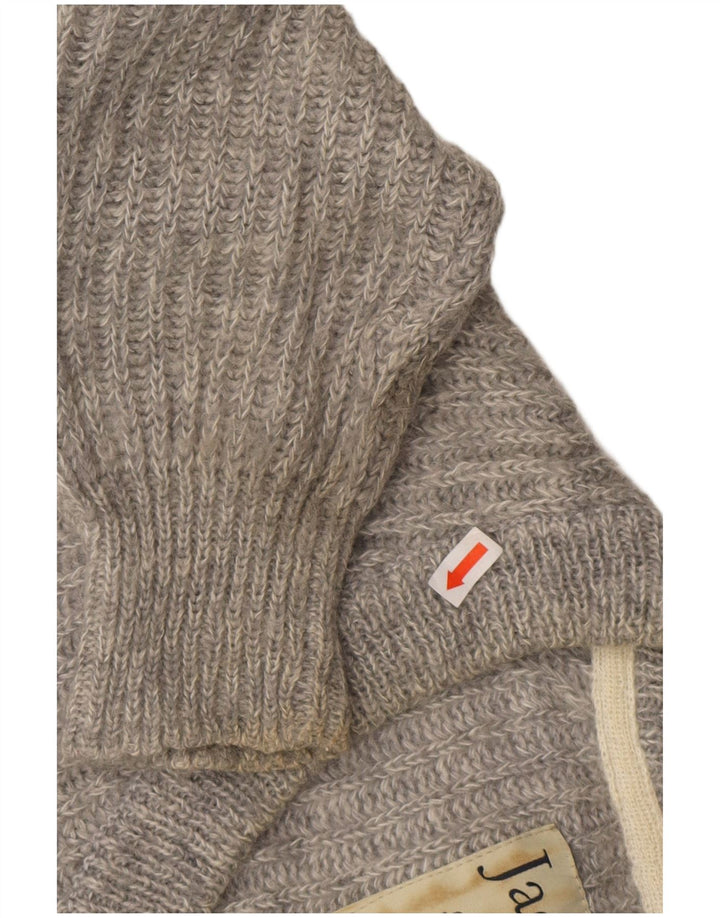 Pulover Jack Wills pentru femei cu decolteu în V UK 8 Poliester gri mic