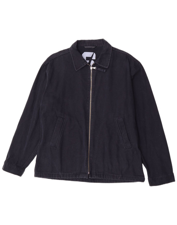 Sasch Bomber Jacket pentru bărbați UK 42 XL Bumbac bleumarin