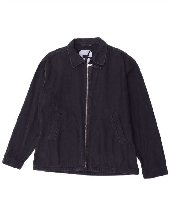 Sasch Bomber Jacket pentru bărbați UK 42 XL Bumbac bleumarin
