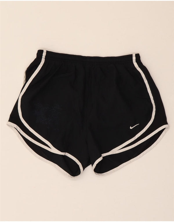 Pantaloni scurți sport Nike Dri Fit pentru femei UK 10, poliester negru mic