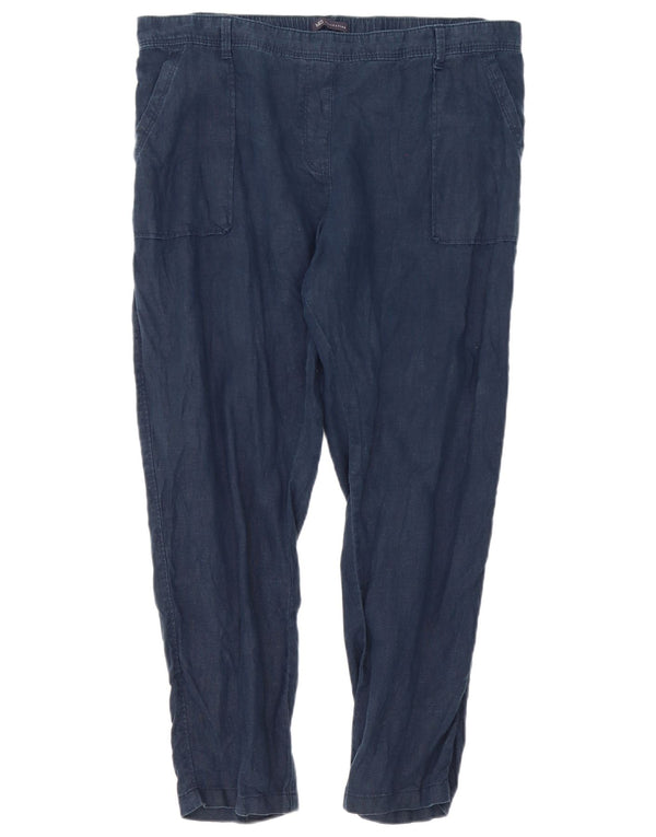 Pantaloni chino subțiri pentru femei Marks & Spencer UK 16 Large W38 L27 Bleumarin