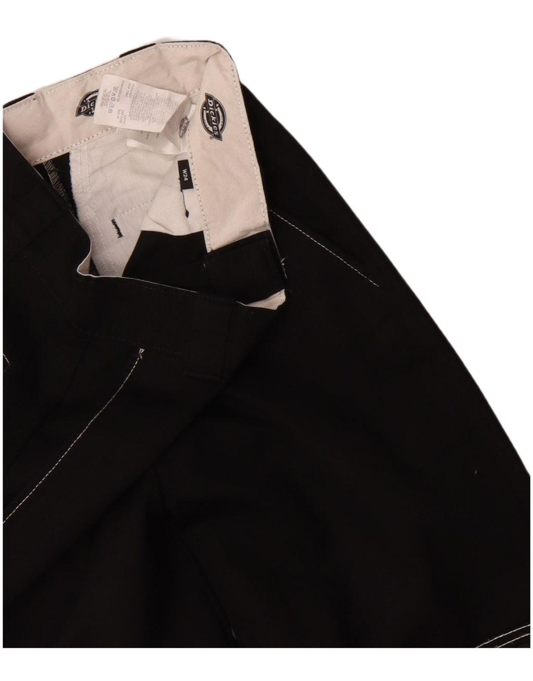 Pantaloni cargo dritti pentru bărbați Dickies W24 poliester negru