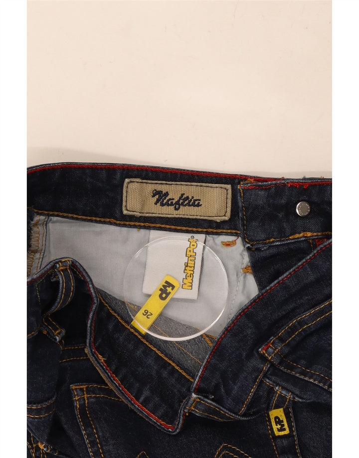 MELTIN' POT Blugi Bootcut pentru femei W26 L29 Bumbac bleumarin