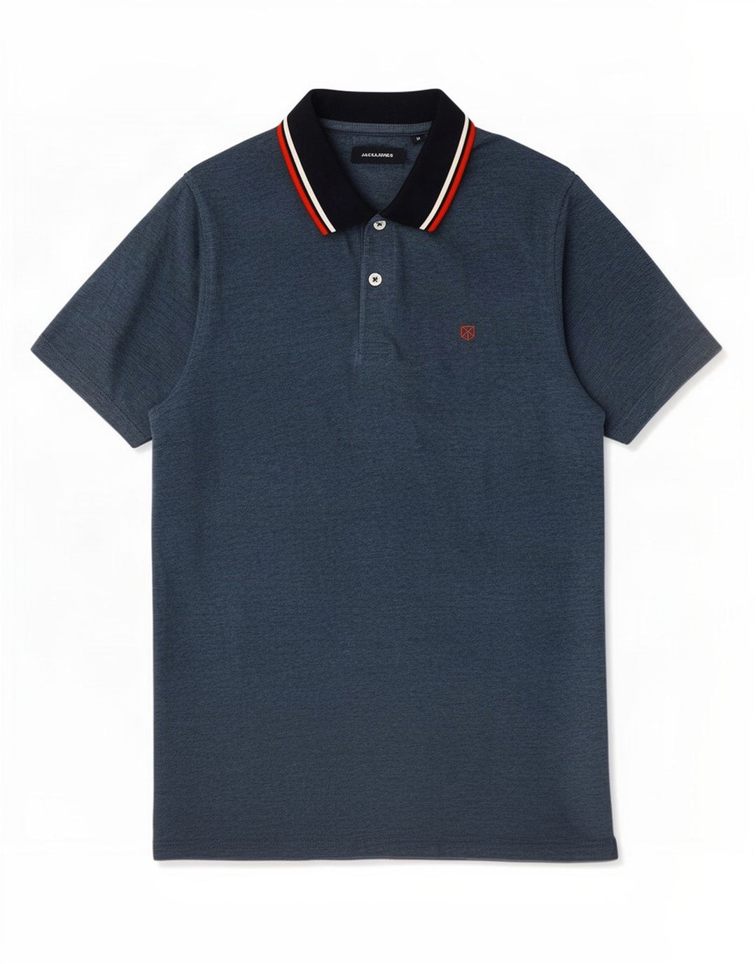Tricou polo Jack & Jones pentru bărbați, bumbac albastru mediu