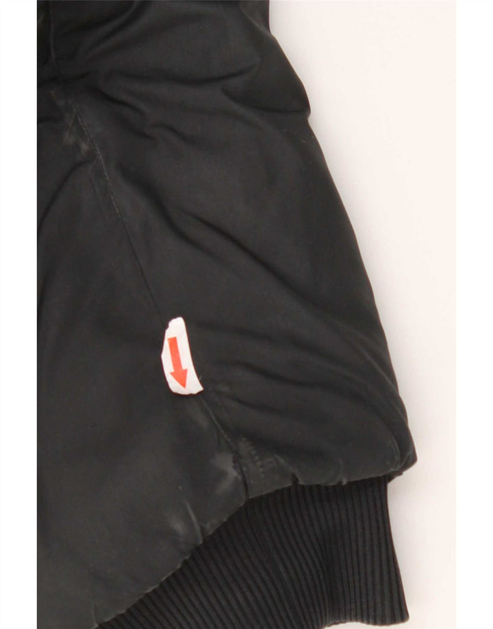 Jachetă căptușită cu glugă pentru bărbați Adidas UK 42 XL poliester negru
