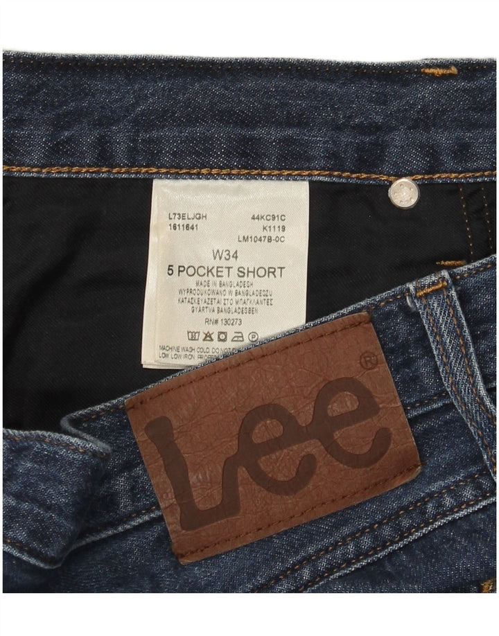 Pantaloni scurți din blugi pentru bărbați Lee W34, bumbac albastru mare