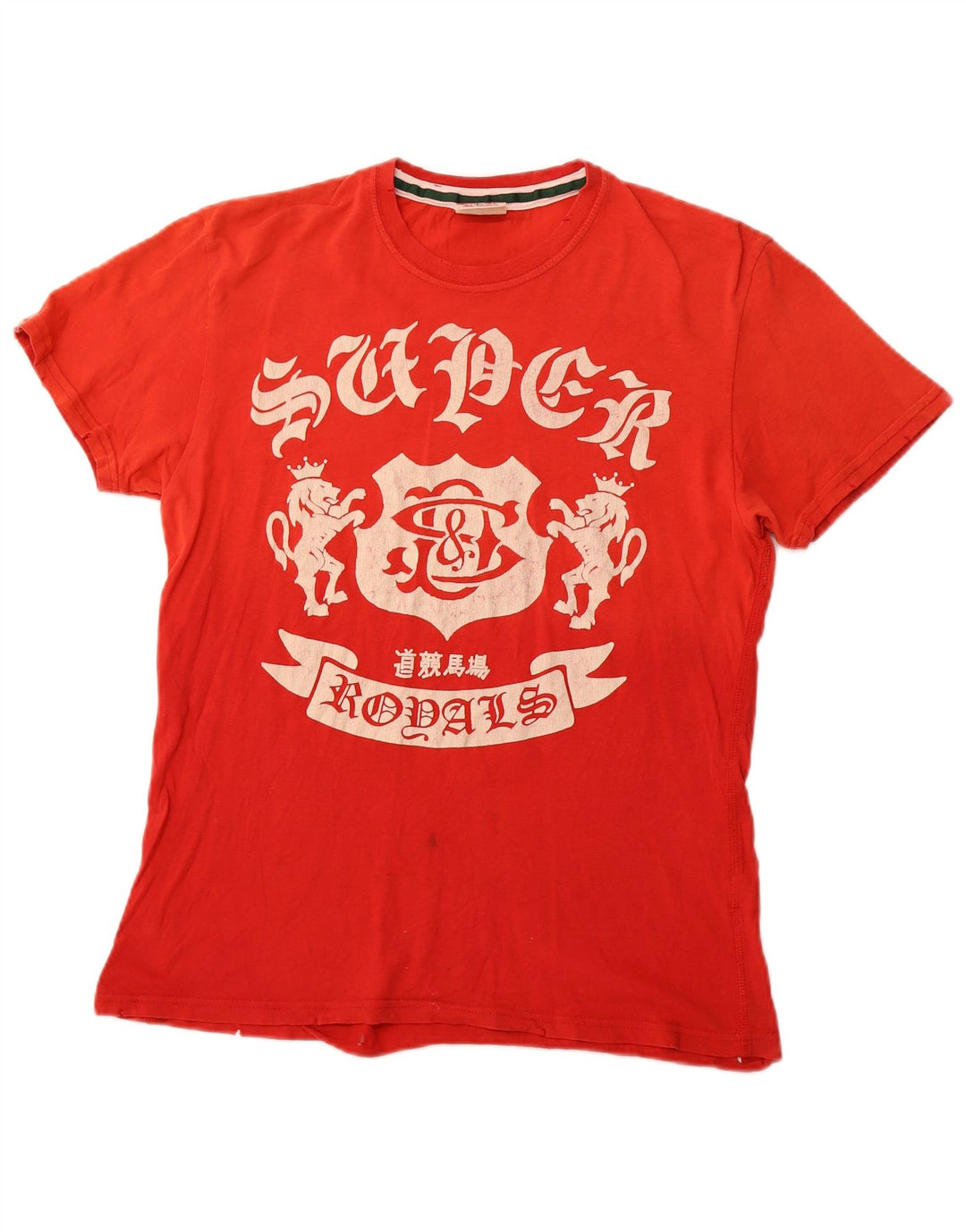 SUPERDRY Tricou cu grafic pentru femei Top UK 12 Medium Red Bumbac