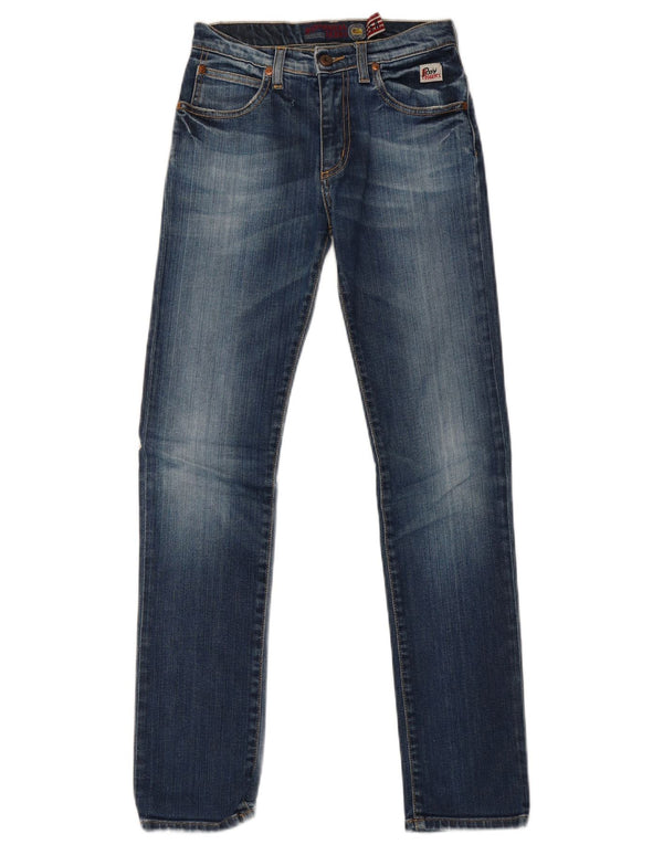 Blugi subțiri Roy Rogers pentru femei UK 12 Medium W26 L30 Bumbac albastru