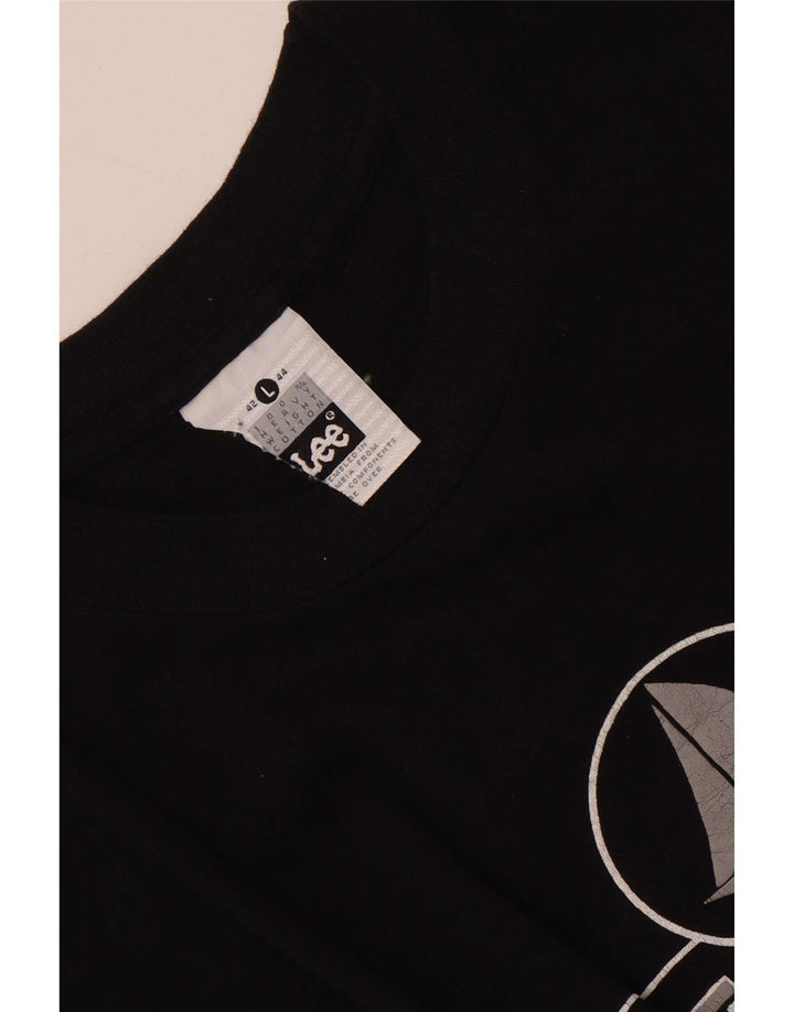 Tricou grafic Lee San Francisco pentru bărbați Top mare negru