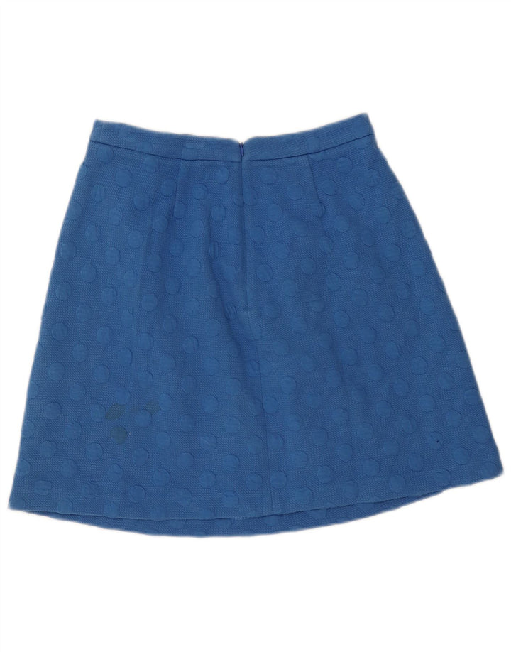 Fusta Boden pentru femei, în formă de A, UK 10 Small W28 Blue Polka Dot Poliester