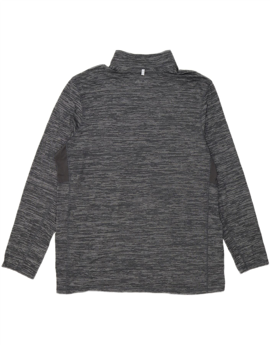 RUSSELL ATHLETIC Mens Zip Neck Pullover Tracksuit Top XL Grey Striped Vintage Russell Athletic and Second-Hand Russell Athletic from Messina Hembry 