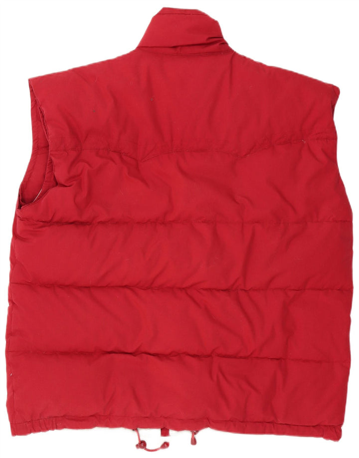 Gilet Căptușit pentru bărbați Vintage UK 40 Poliester roșu mare