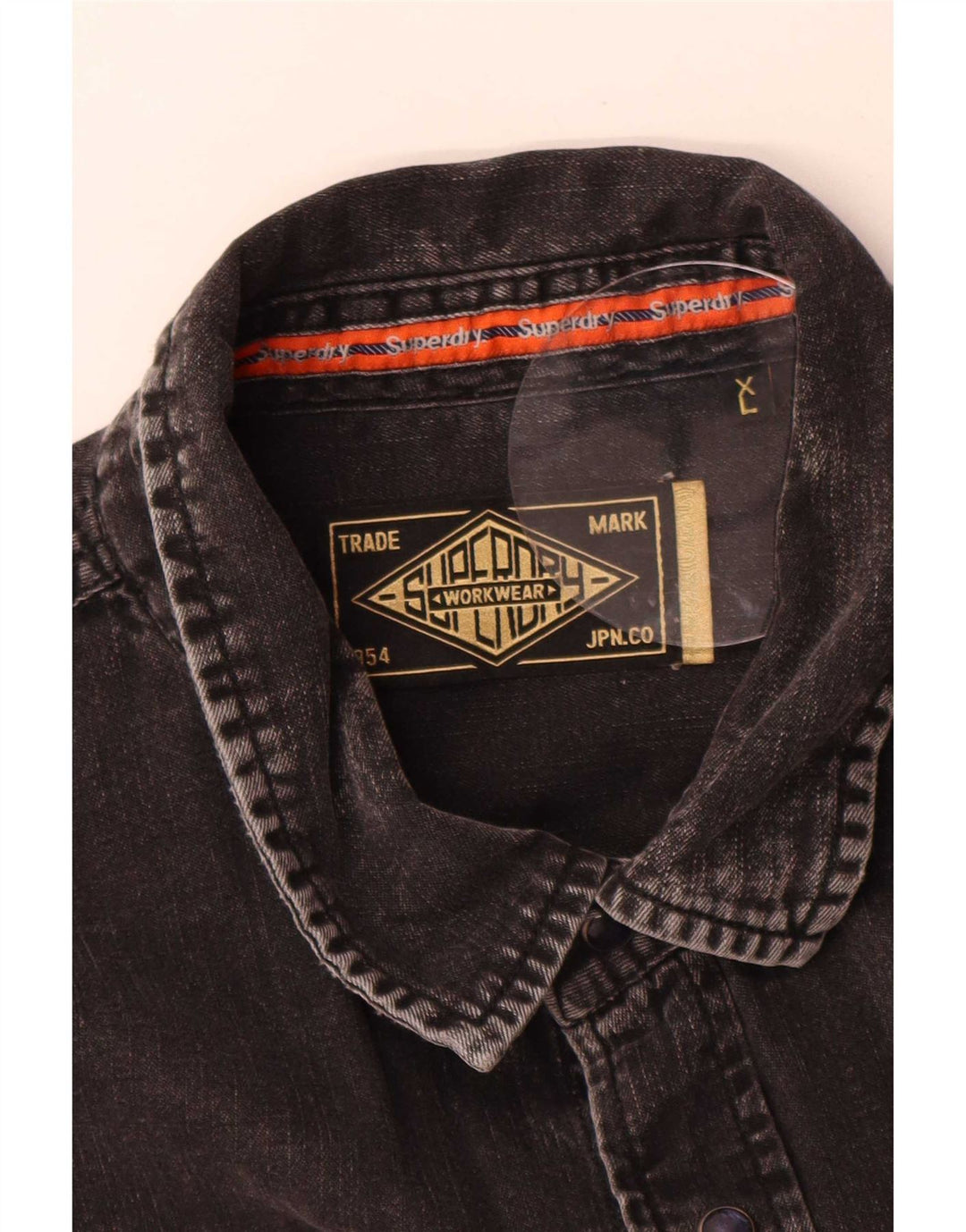 Cămașă de blugi pentru bărbați Superdry XL, bumbac negru