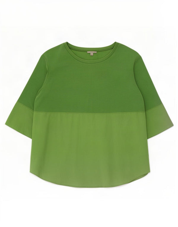 Cos Top cu mâneci 3/4 pentru femei, cu croială relaxată, Marea Britanie 16, color verde mare