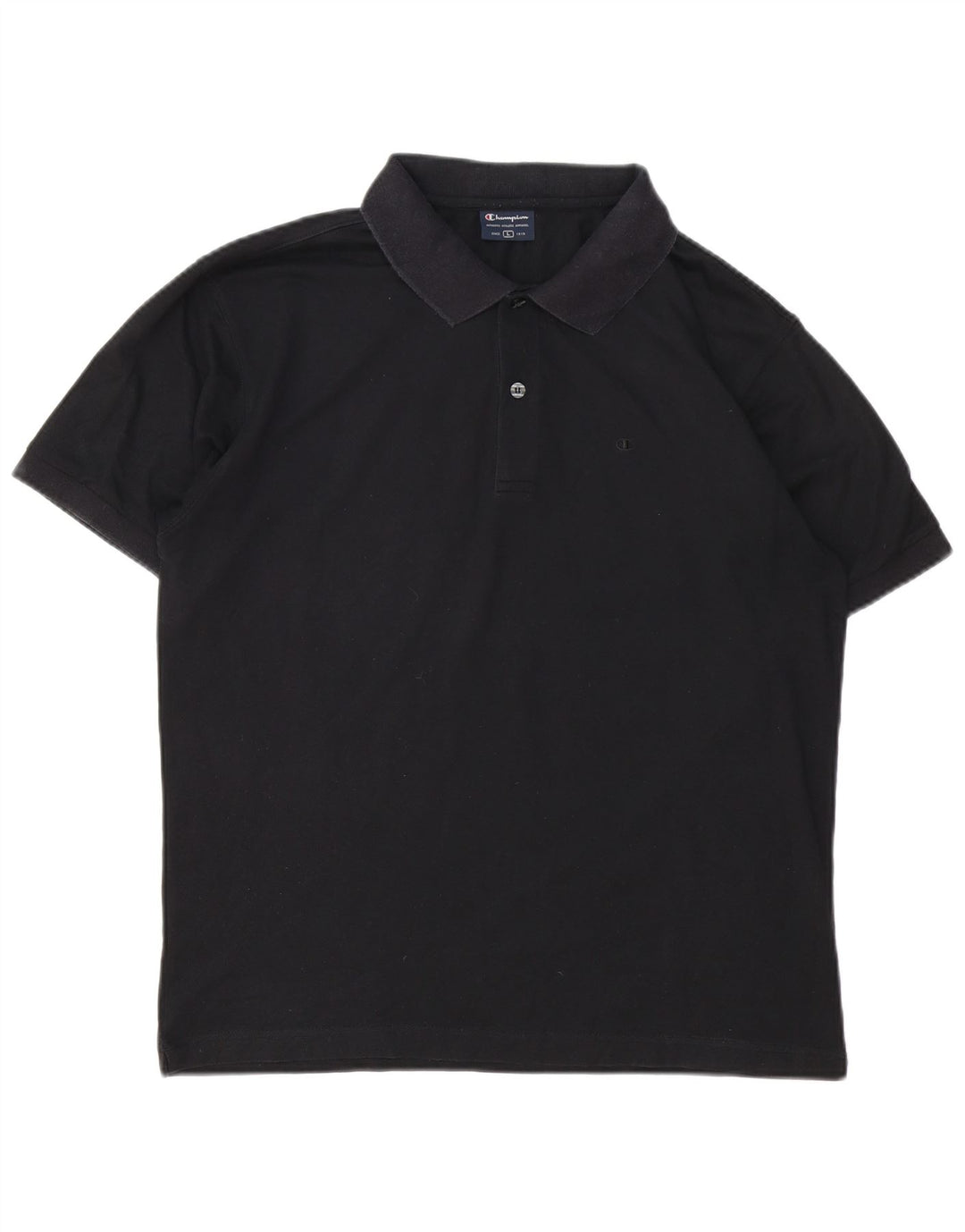 Tricou polo pentru bărbați Champion, mare, negru, bumbac