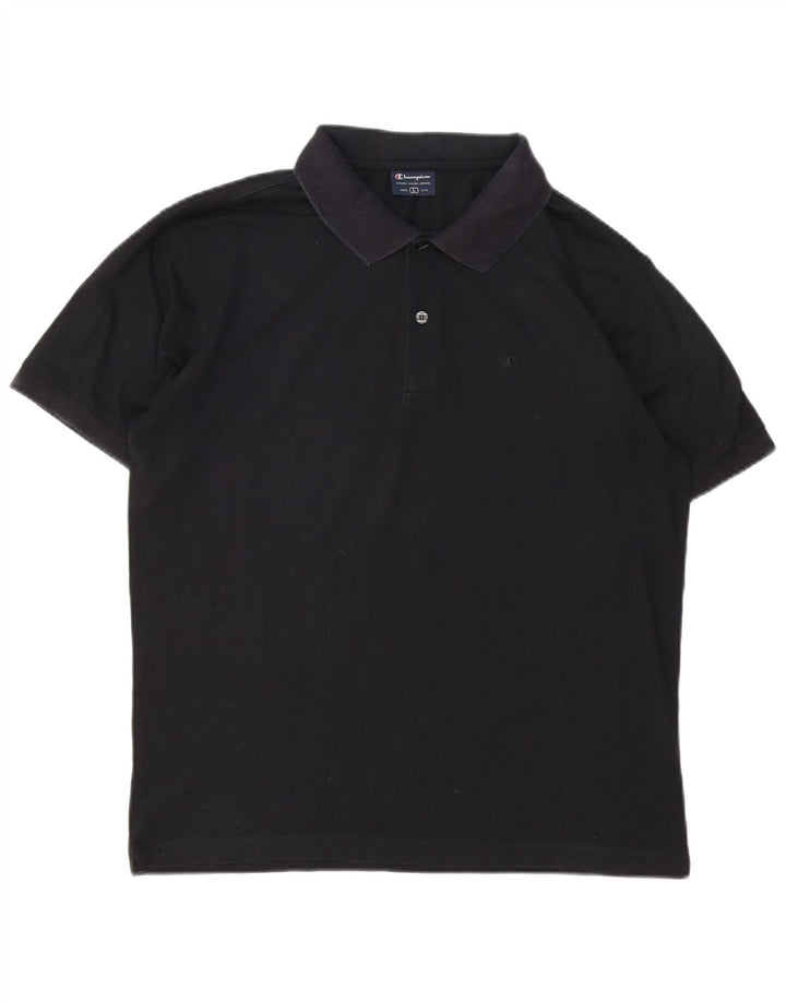 Tricou polo pentru bărbați Champion, mare, negru, bumbac