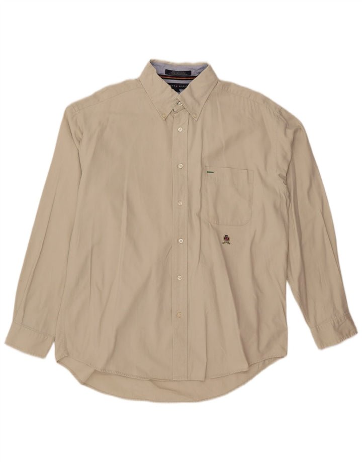 Cămașă pentru bărbați TOMMY HILFIGER, mare din bumbac alb