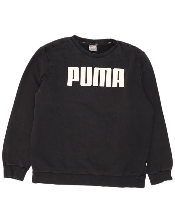 Puma Mens Graphic Sweatshirt Jumper Large Black Cotton