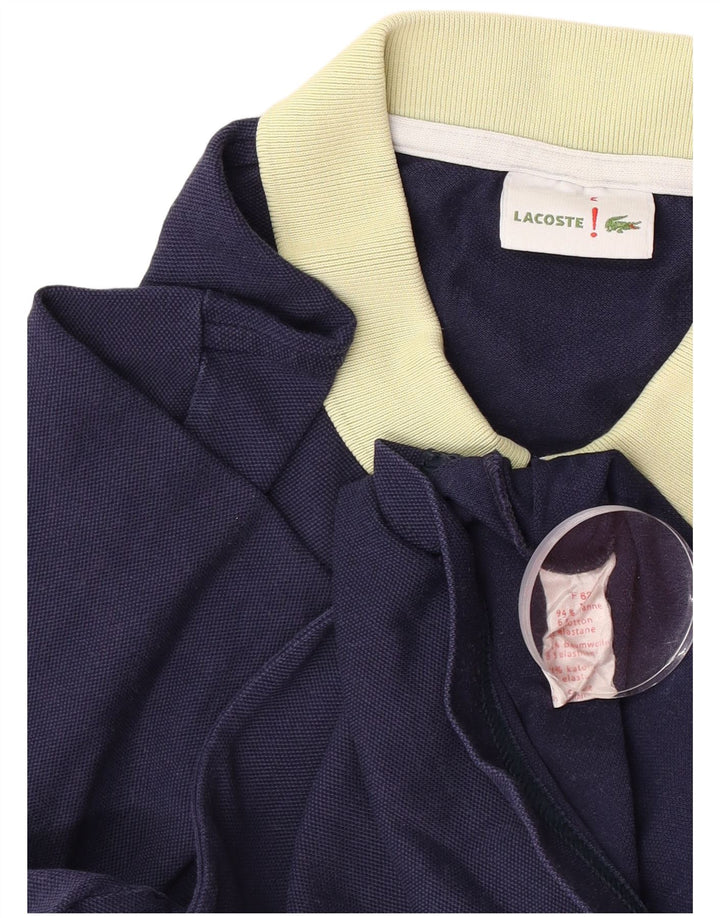 Tricou polo Lacoste pentru bărbați mărimea 5 mare, bumbac bleumarin