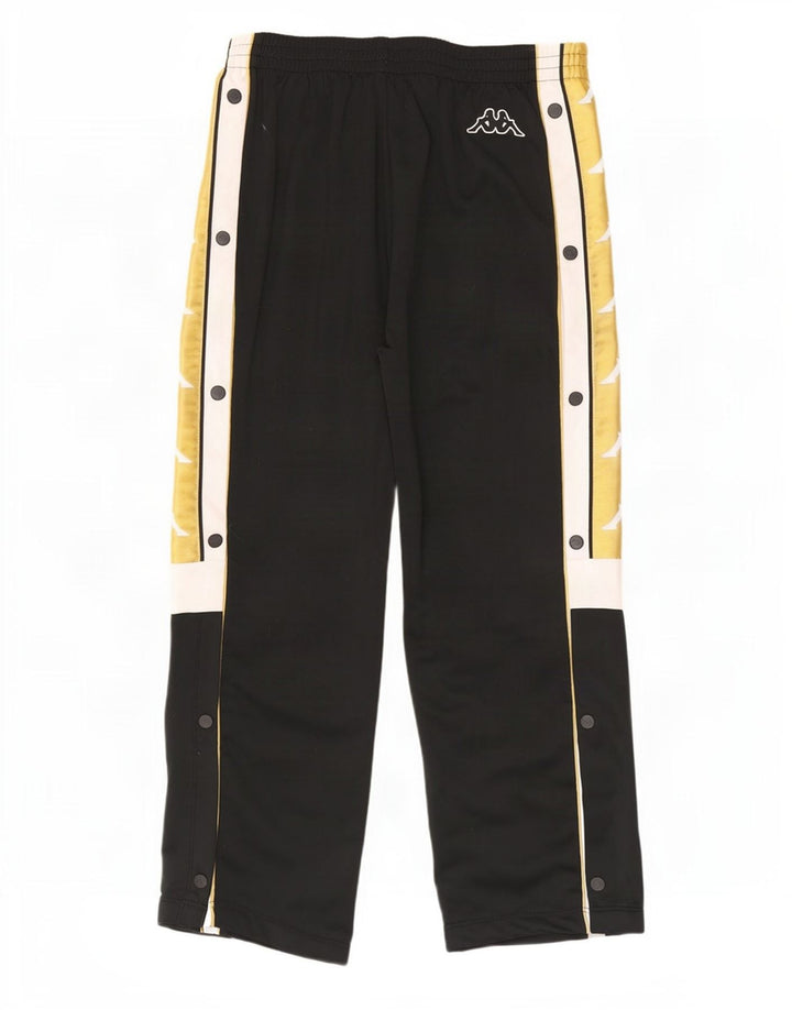 Pantaloni de trening grafic Crop pentru bărbați Kappa, negru, color block