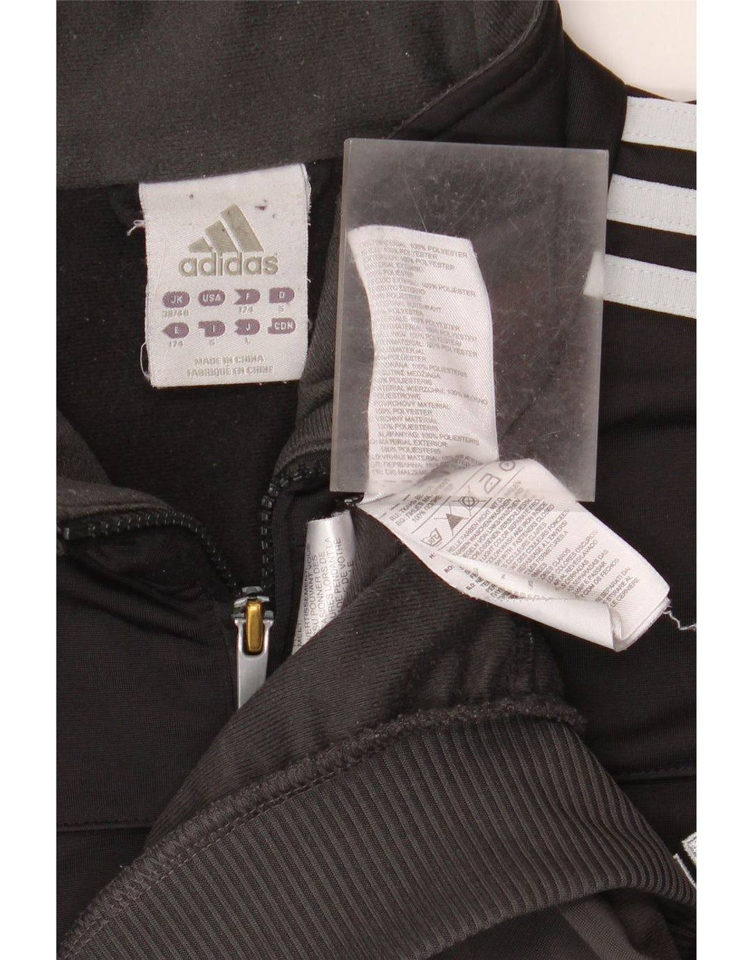 Jachetă de trening pentru bărbați Adidas UK 38/40 Medium Black Colorblock