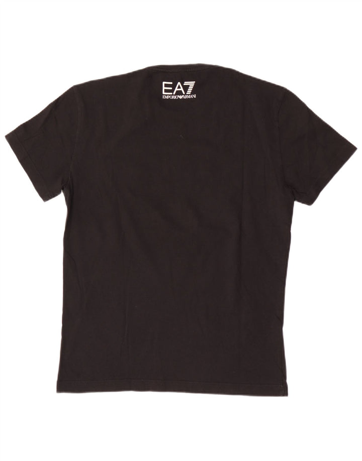 Tricou grafic pentru bărbați Emporio Armani Top Mediu Negru