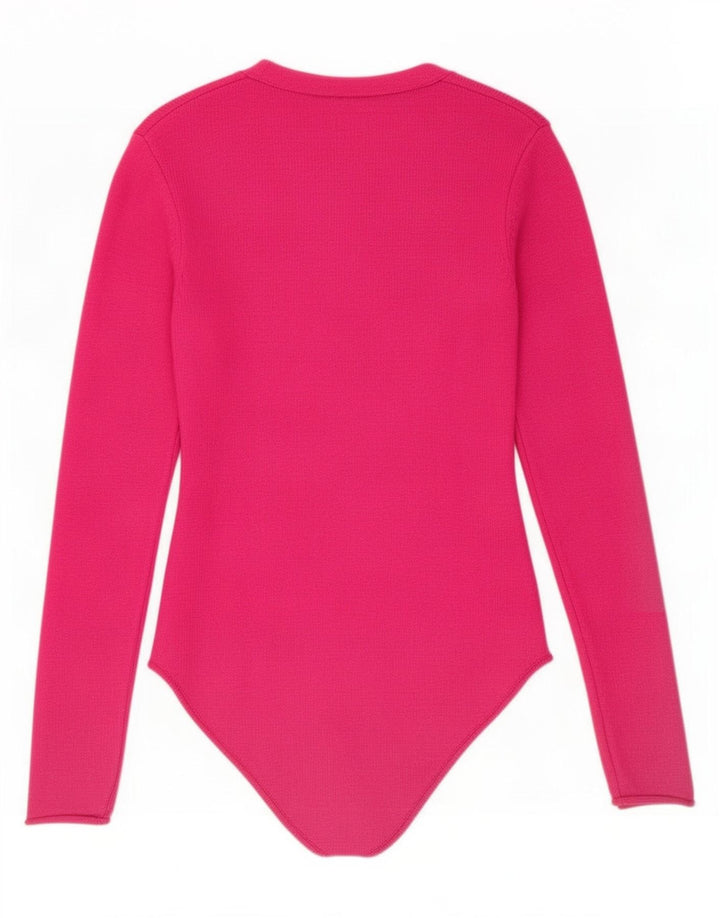 Body tricot pentru femei Zara UK 8 mic roz viscoză