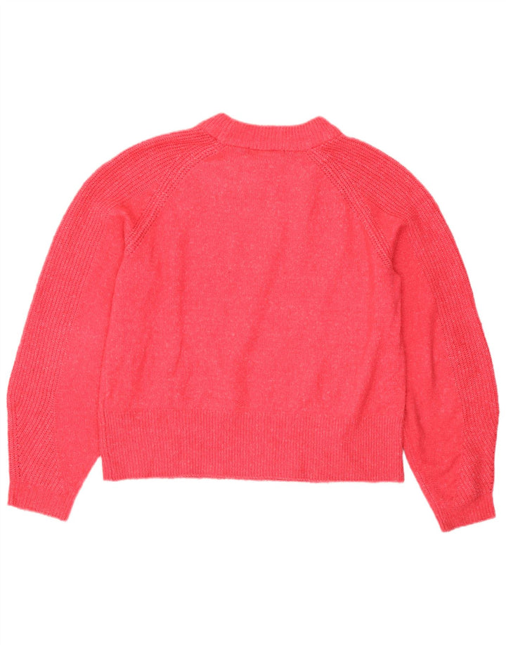 Pulover pentru femei Marks & Spencer cu decolteu triplu UK 14 Roz mediu acrilic