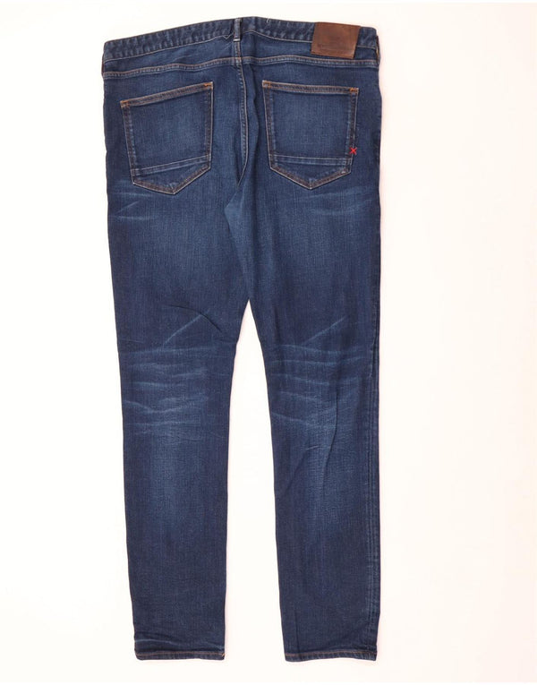 Scotch & Soda Mens Skinny Jeans W38 L34 Blue Cotton