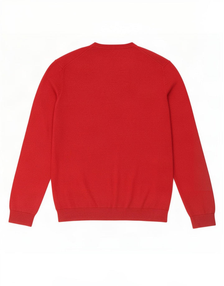 Pulover pentru bărbați Gap cu decolteu în V, XL, bumbac roșu
