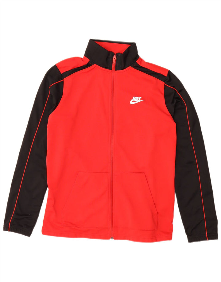 Jachetă de trening pentru băieți Nike 13-14 ani XL Poliester color bloc roșu