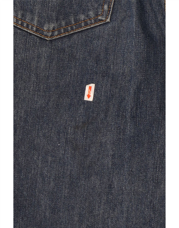 Blugi drepti pentru bărbați Wrangler W32 L32 bumbac bleumarin
