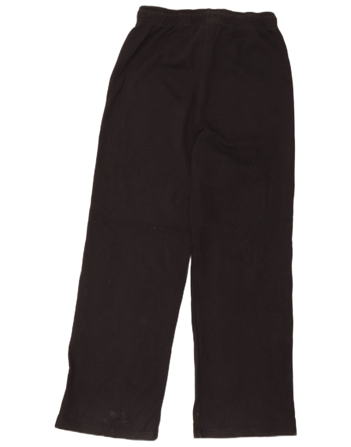 Pantaloni de trening Zara pentru femei UK 12, bumbac mediu negru