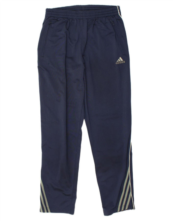 Pantaloni de trening ADIDAS pentru bărbați Marea Britanie 40/42 Poliester mediu albastru bleumarin