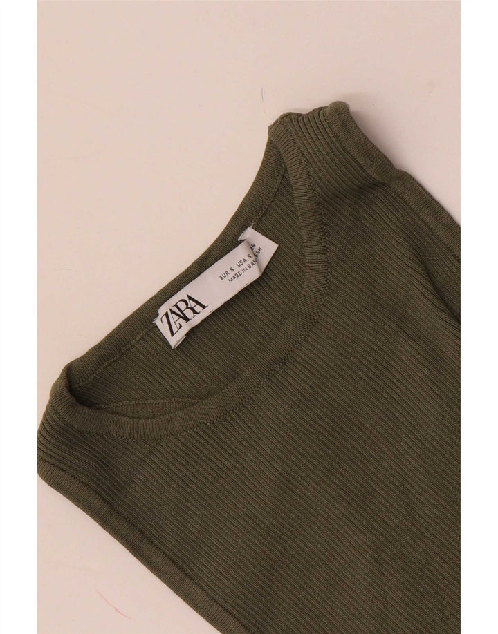 Vestă pentru femei Zara UK 8 Small Khaki