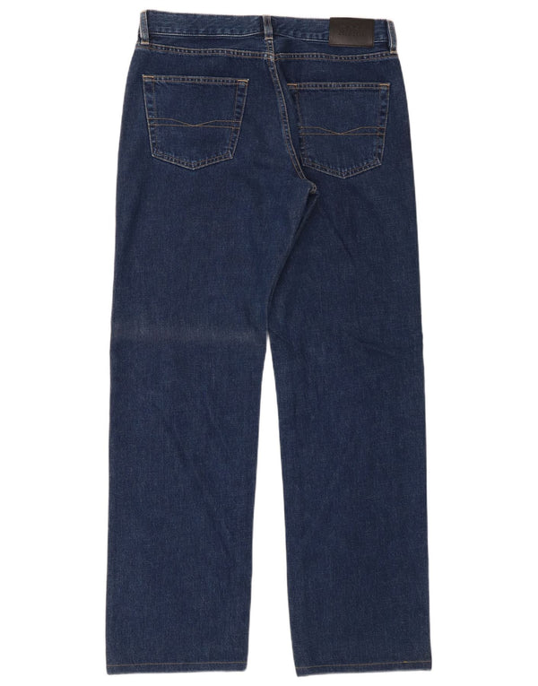 Blugi drepte pentru bărbați Hugo Boss Texas W34 L34 bumbac bleumarin
