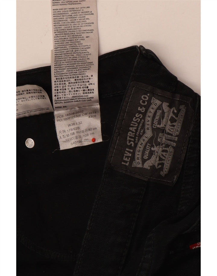 Blugi slim pentru bărbați Levi's W36 L32 bumbac negru