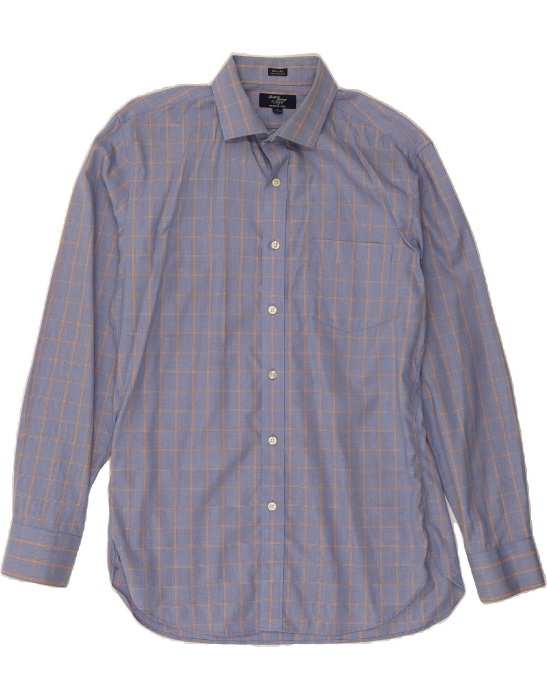 J. CREW Mens Shirt Size 15 15 1/2 Medium Blue Check Cotton Vintage J. Crew and Second-Hand J. Crew from Messina Hembry 