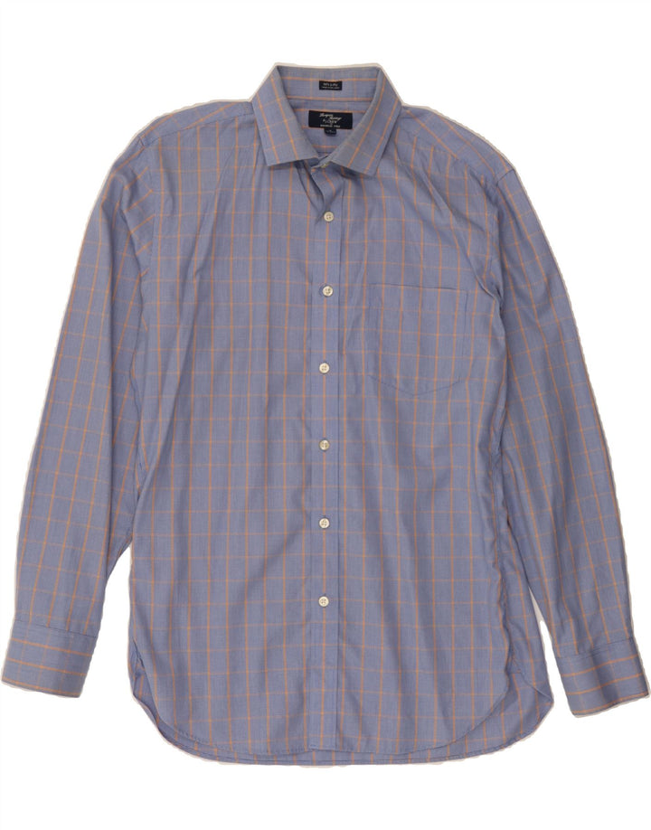 J. CREW Mens Shirt Size 15 15 1/2 Medium Blue Check Cotton Vintage J. Crew and Second-Hand J. Crew from Messina Hembry 