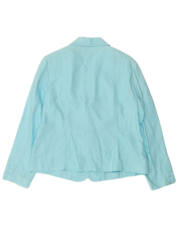 Per Una jachetă blazer pentru femei cu 4 nasturi UK 18 XL in albastru