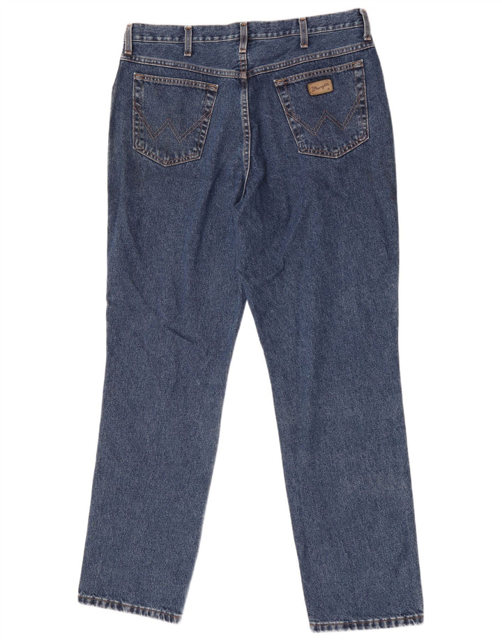 Blugi drepti pentru bărbați Wrangler W38 L30 Bumbac albastru