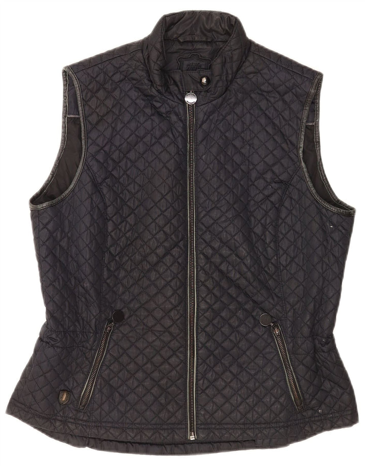 Gilet matlasat Massimo Dutti pentru femei UK 18 XL poliester negru