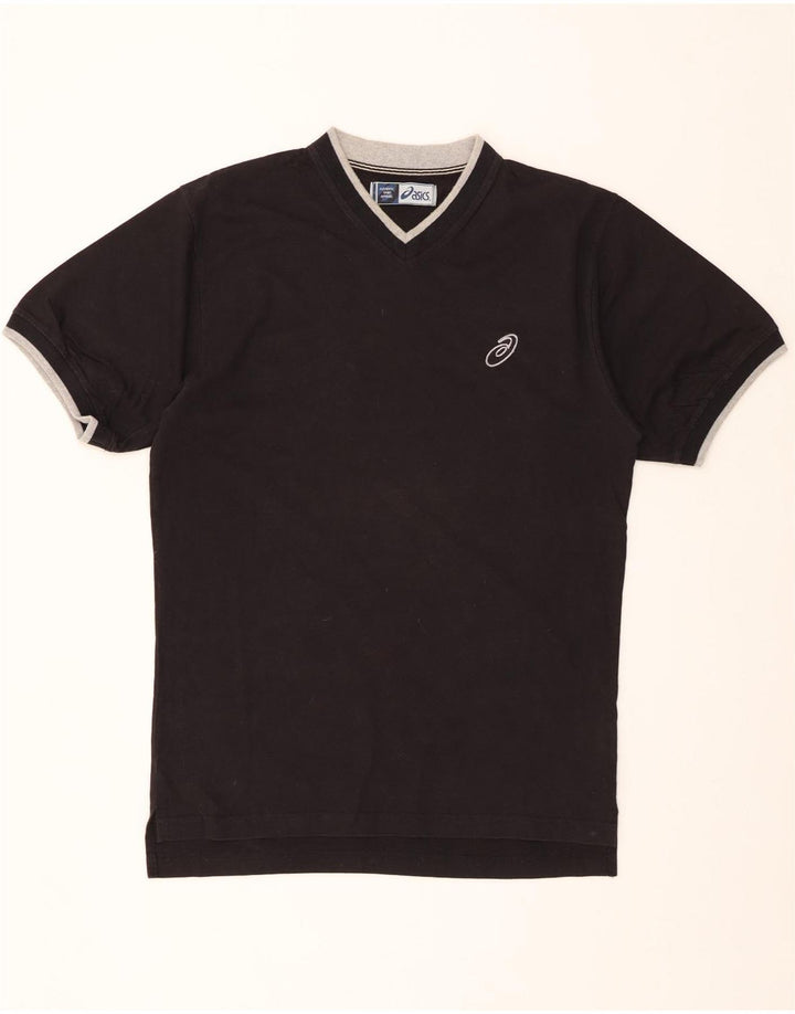 Tricou pentru bărbați ASICS Top mare din bumbac negru