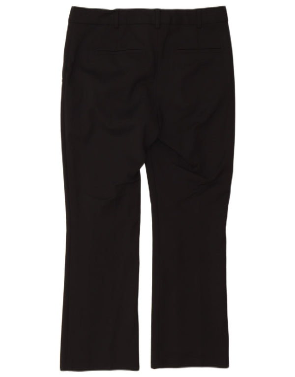 Pantaloni chino Bootcut pentru femei Sportmax UK 10 Small W30 L26 Bumbac negru