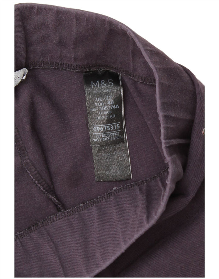 Leggings pentru femei Marks & Spencer UK 12 Medium Purpur Spot Bumbac
