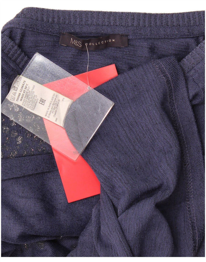 Top cu tunică cu mânecă lungă pentru femei Marks & Spencer UK 10 Mic bleumarin