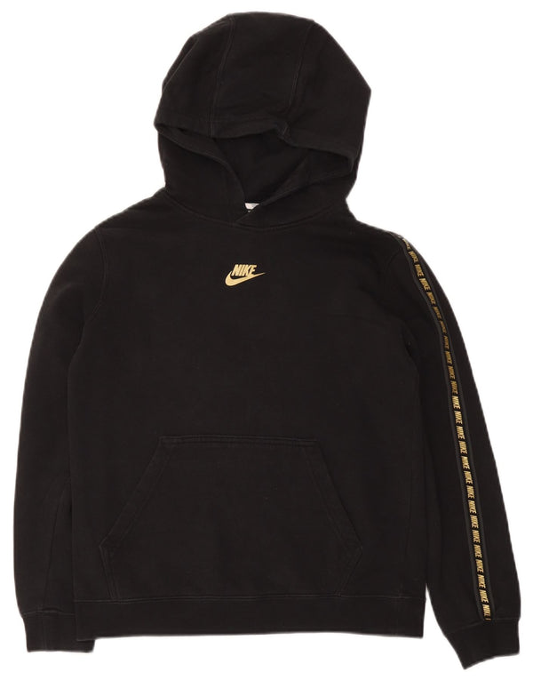 Pulover Nike pentru băieți, cu grafică, 12-13 ani, mare, negru, bumbac