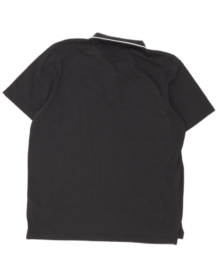 Tricou polo pentru bărbați Adidas, mare, negru, bumbac