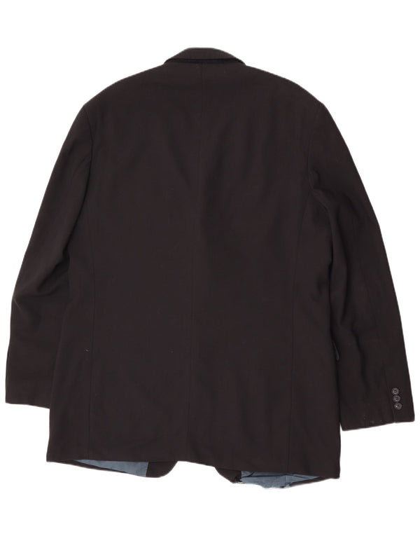 Jachetă pentru bărbați Marks & Spencer cu 3 nasturi, UK 44 XL, poliester, albastru bleumarin