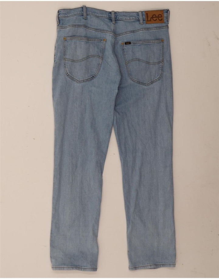 Blugi Lee Brooklyn Straight pentru bărbați W36 L30, bumbac albastru
